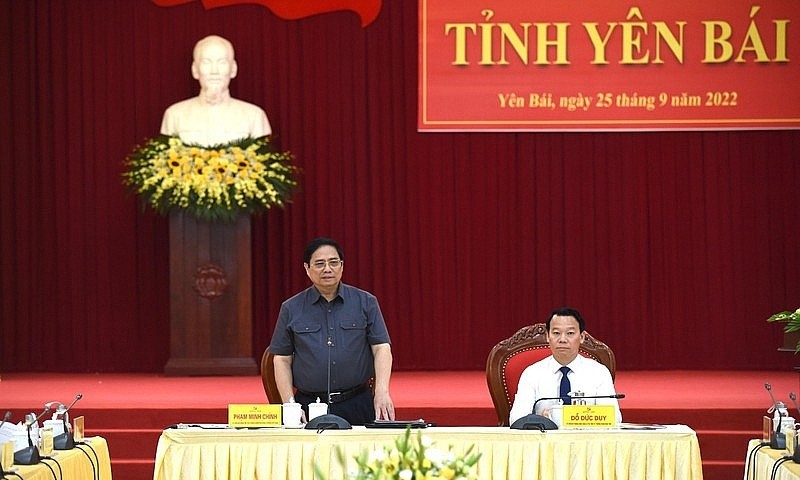 Thủ tướng Chính phủ Phạm Minh Chính thăm và làm việc tại tỉnh Yên Bái