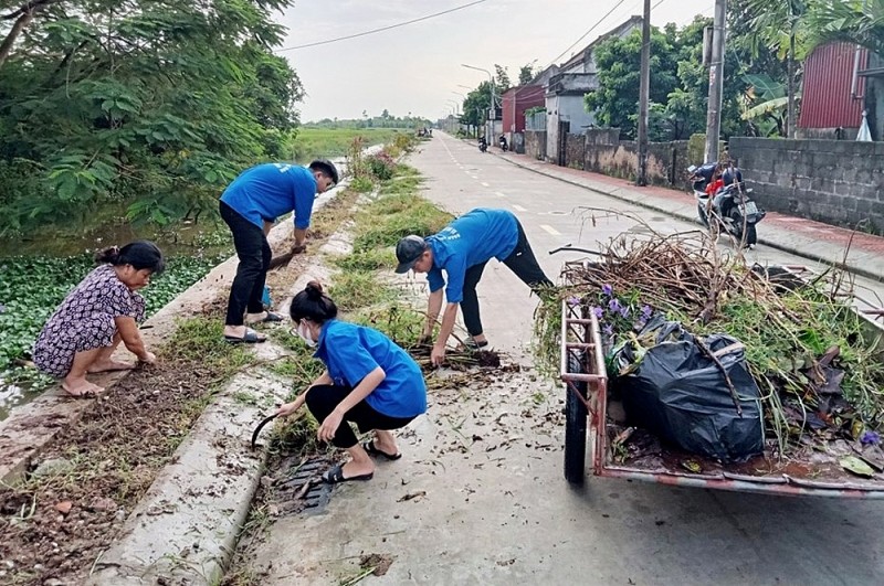 Vĩnh Bảo (Hải Phòng): Tổng vệ sinh thu gom và xử lý 70 tấn rác thải