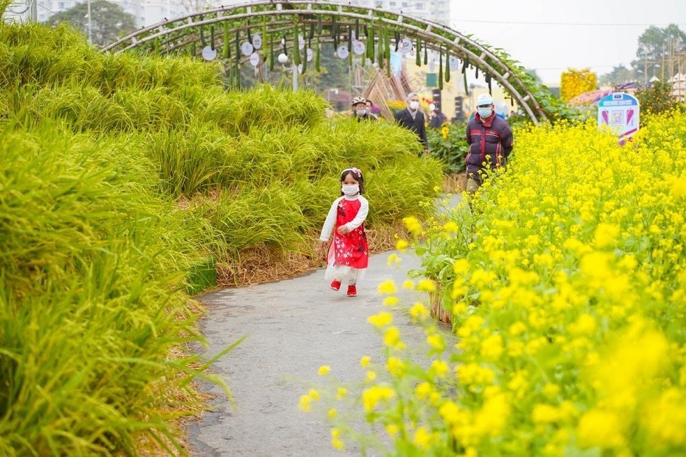 Tết việt giàu bản sắc tại đường hoa Home Hanoi Xuan 2022