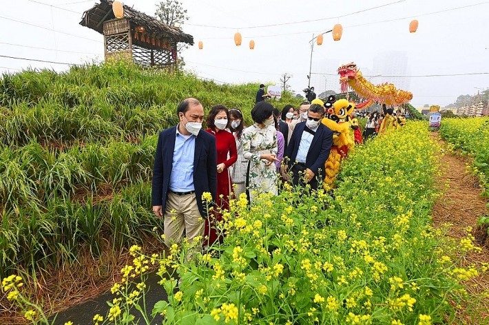 Ấn tượng đường hoa xuân “Hành trình vàng son Tết Việt”
