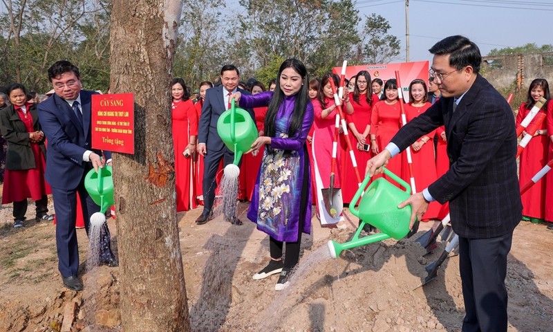 Bình Xuyên (Vĩnh Phúc): Phát động xây dựng công trình Làng văn hóa kiểu mẫu và Tết trồng cây Xuân Quý Mão 2023