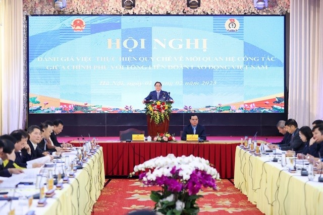 Thủ tướng chủ trì Hội nghị đánh giá kết quả thực hiện quy chế về mối quan hệ công tác giữa Chính phủ với Tổng Liên đoàn Lao động Việt Nam