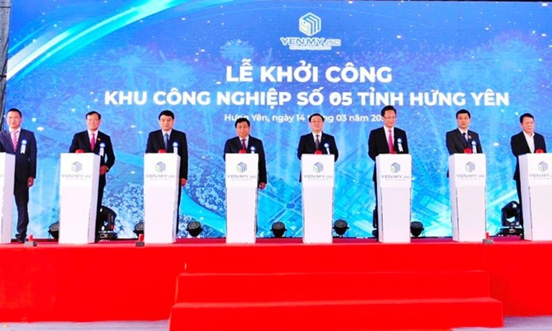 Hưng Yên: Khởi công Khu công nghiệp số 05