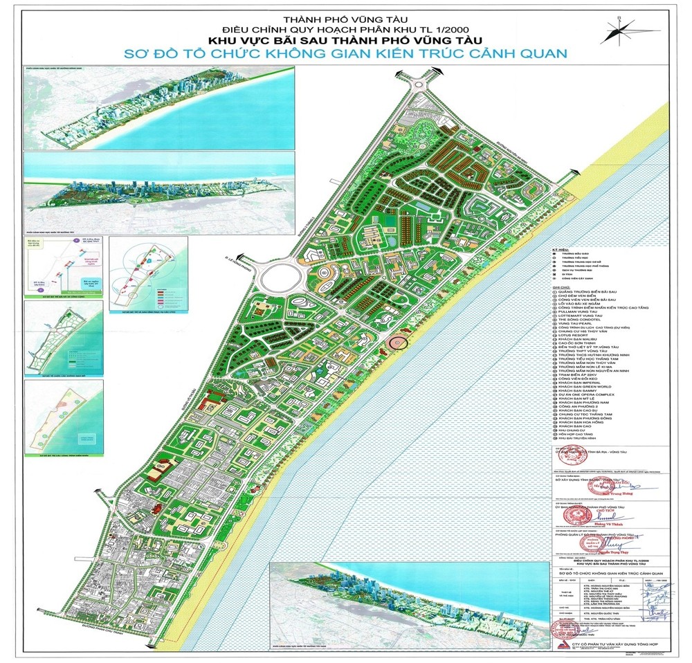 Thành phố Vũng Tàu: Điều chỉnh quy hoạch 1/2000 khu vực Bãi Sau