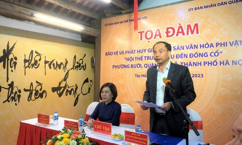 Tây Hồ (Hà Nội): Sớm đưa “Hội thề Trung hiếu đền Đồng Cổ” vào danh mục Di sản văn hóa phi vật thể cấp quốc gia