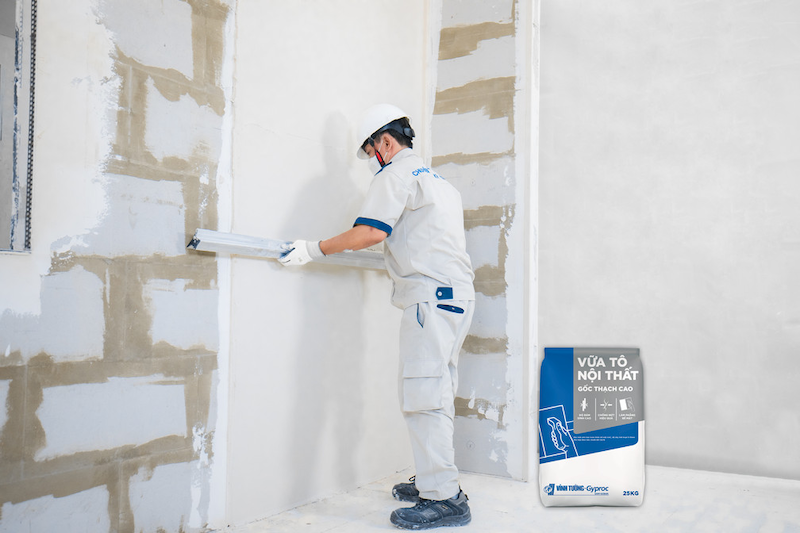Saint-Gobain Việt Nam ra mắt vữa tô nội thất chống nứt và bộp tường