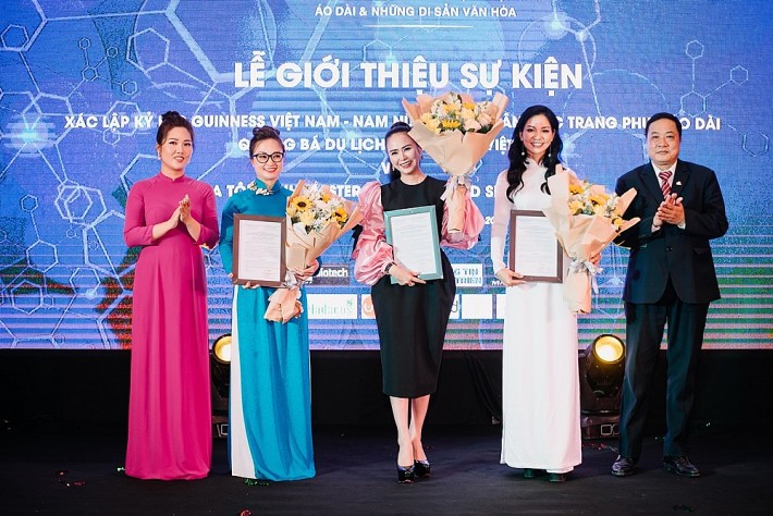 Lễ giới thiệu sự kiện: Xác lập Kỷ lục Guinness Việt Nam – Nam Nữ Doanh nhân mặc Trang phục Áo dài Quảng bá Du lịch nhiều nhất Việt Nam