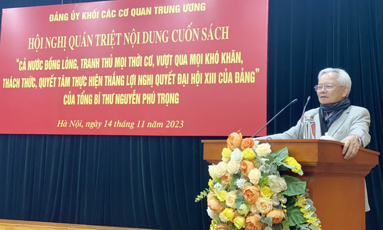 Đảng ủy Bộ Xây dựng  quán triệt nội dung cuốn sách của Tổng Bí thư Nguyễn Phú Trọng