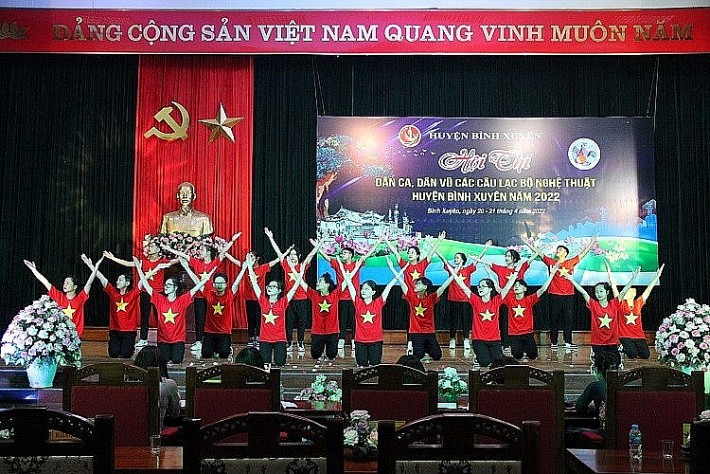 Bình Xuyên (Vĩnh Phúc): Tổ chức hội thi Dân ca, dân vũ các câu lạc bộ nghệ thuật năm 2022