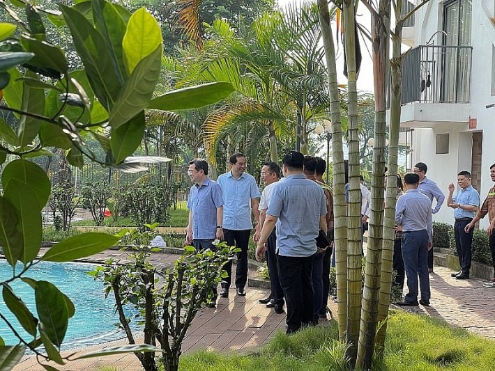 Bộ trưởng Bộ Xây dựng Nguyễn Thanh Nghị kiểm tra dự án nhà ở xã hội tại Lào Cai
