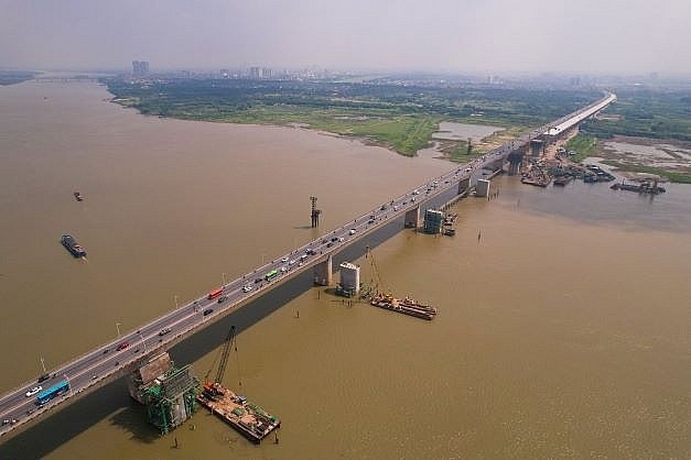 Diện mạo cầu Vĩnh Tuy 2 sau hai năm thi công