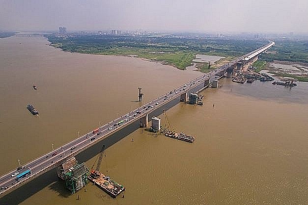 Diện mạo cầu Vĩnh Tuy 2 sau hai năm thi công
