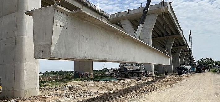 Diện mạo cầu Vĩnh Tuy 2 sau hai năm thi công